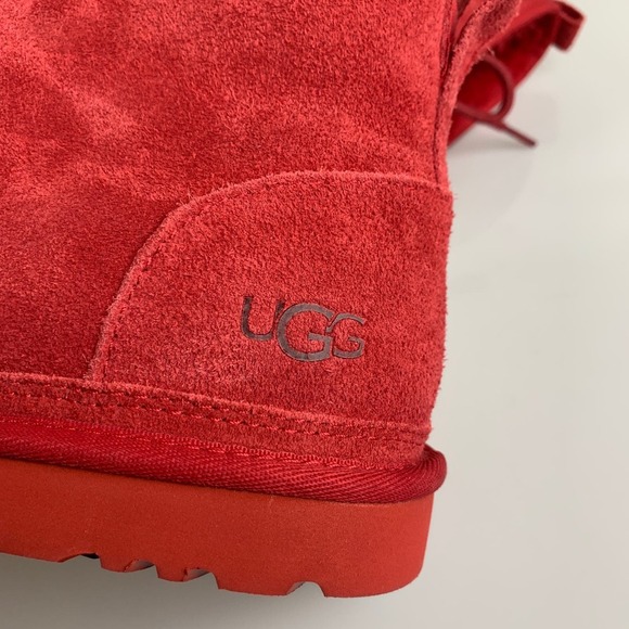NEW UGG Neumel Men\'s Suede Low Chukka Boots 13 RED SAMBA SHEARLING main image 11